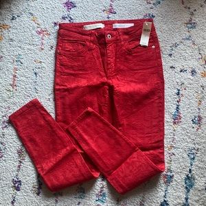Red pants from Anthropology size 26 new with tags